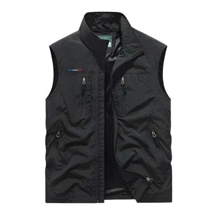 Klassieke heren polyester bodywarmer, waterdicht en warm. Dit comfortabele vest is perfect voor dagelijks gebruik.