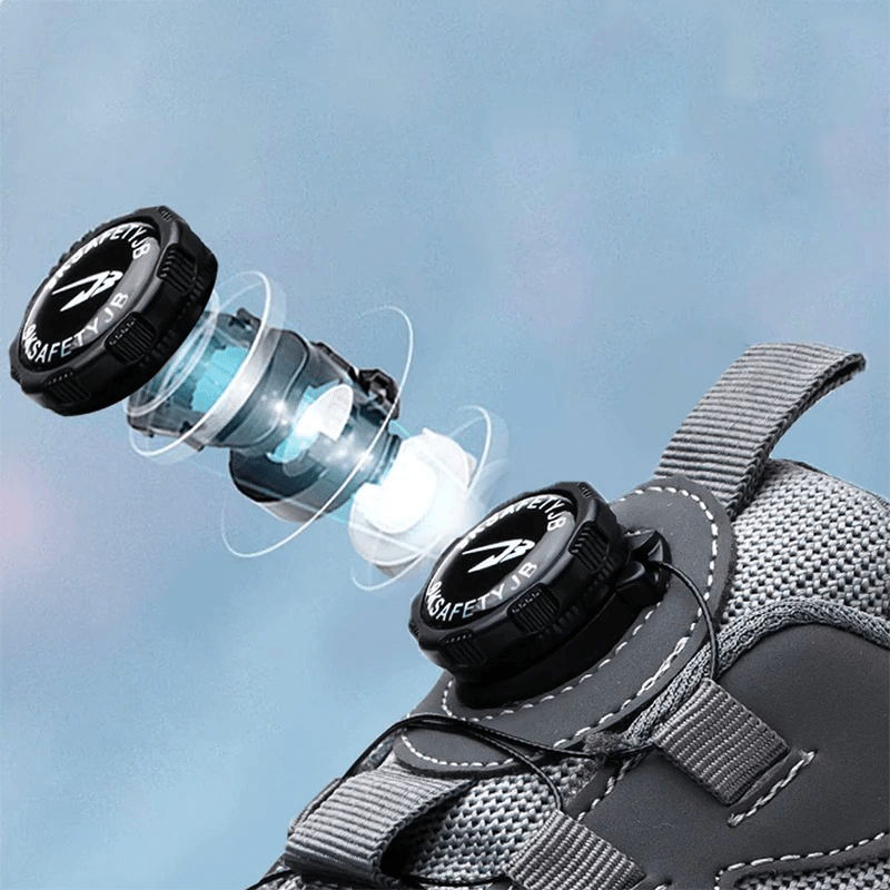 Moderne werk sneakers heren, lichtgewicht en antislip, bieden comfort en duurzame veiligheid voor actieve werkzaamheden.