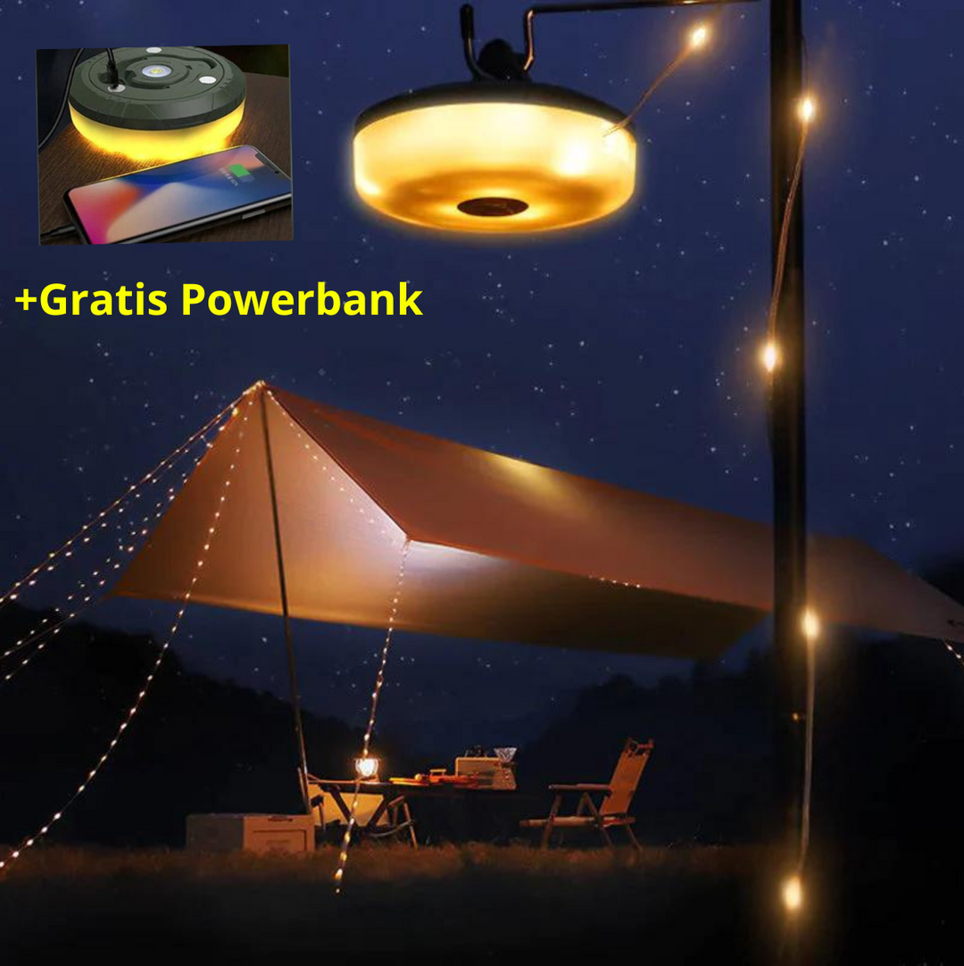 Strakke LED buitenverlichting, waterdicht, oplaadbaar, flexibel en met powerbank voor design.