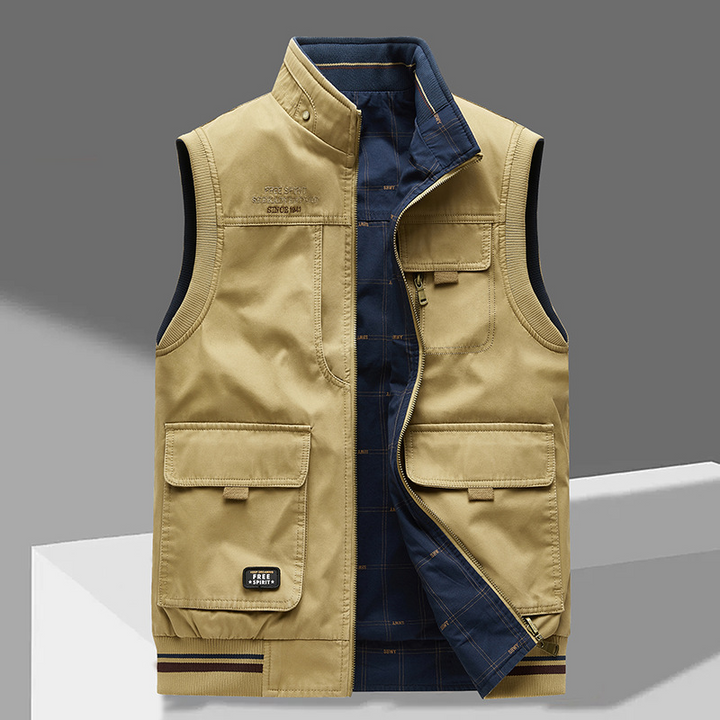 Modieus heren vest, veelzijdig te dragen, van casual tot smart-casual, comfortabel en stijlvol voor elke man.
