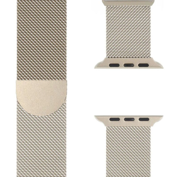 Exclusieve Milanese Apple Watch band, SteelFlex RVS, stijlvol, duurzaam en comfortabel.