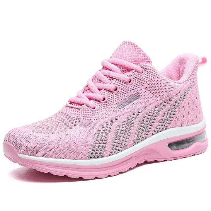 Comfortabele dames orthopedische schoenen voor pijnverlichting, ondersteuning en stabiliteit tijdens wandelen en sporten.