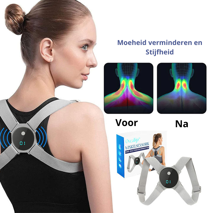 Comfortabele unisex houdingscorrector voor dagelijks gebruik, biedt rugsteun en postuurverbetering.