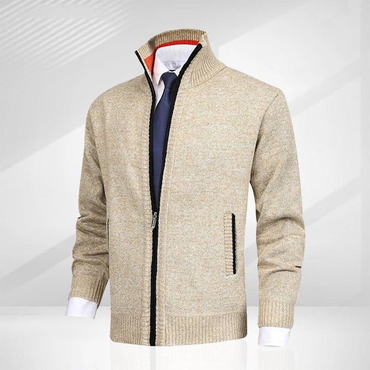 Casual herenvest met rits, ideaal voor ontspannen weekenden. Comfortabele, maar toch modieuze kleding.