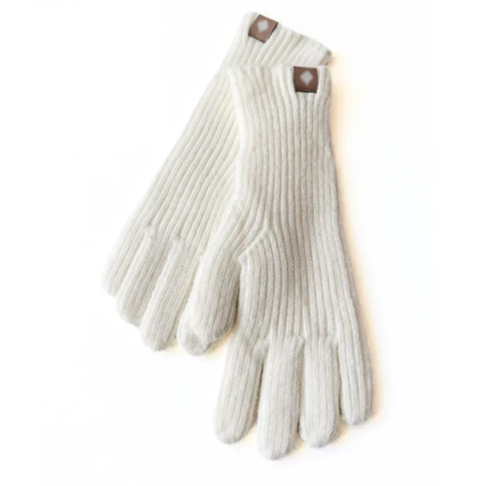 Casual Elara dames winterhandschoenen, gebreid voor extra warmte en touchscreen bediening.