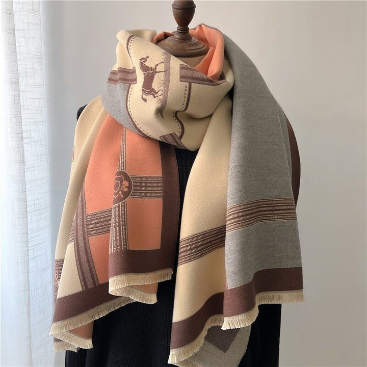 Zachte en warme luxe kasjmier sjaal voor dames. Beschikbaar in diverse trendy winterkleuren.