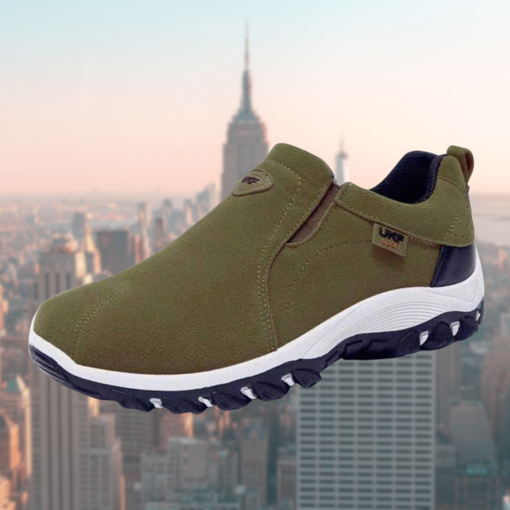 Stijlvolle heren wandelschoenen met geavanceerde demping en lichtgewicht ontwerp. Perfect voor casual en reizen.