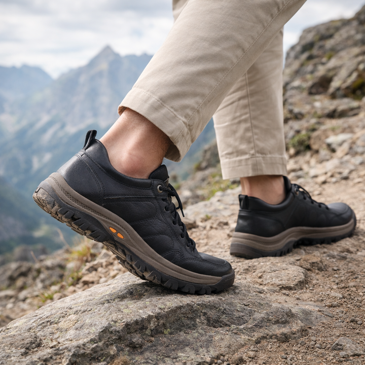 Herenschoenen met brede pasvorm, orthopedisch comfort en optimale voetondersteuning.