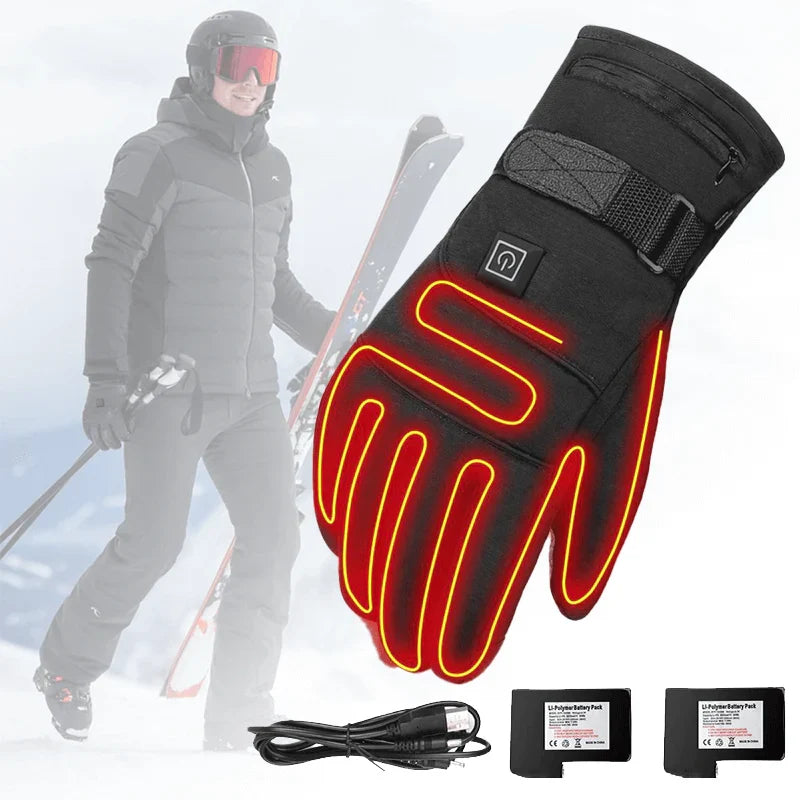 HeatGuard waterdichte elektrische verwarmde handschoenen bieden ultiem wintercomfort en bescherming tegen kou.