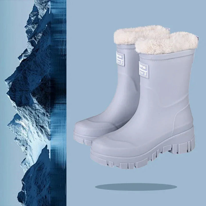 Elegante waterdichte enkellaarsjes Catharina voor dames, warm en comfortabel voor herfst- en winterdagen.