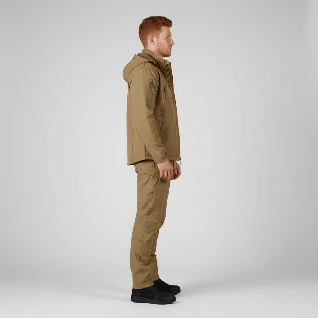 Winddicht heren regenpak Eli, perfect voor wandelen en buitensporten in natte omstandigheden.