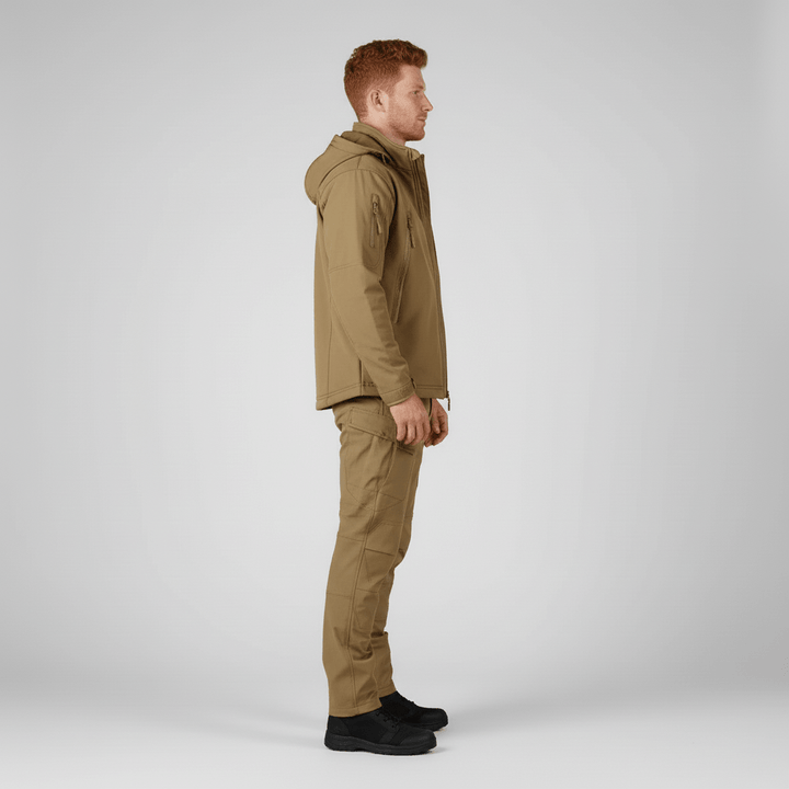 Winddicht heren regenpak Eli, perfect voor wandelen en buitensporten in natte omstandigheden.