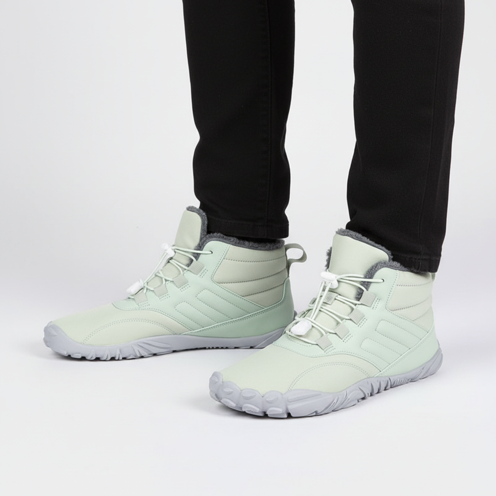 Comfortabele unisex sneeuwlaarzen met waterdicht synthetisch bovenmateriaal; ideaal voor koude dagen.