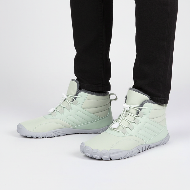 Comfortabele unisex sneeuwlaarzen met waterdicht synthetisch bovenmateriaal; ideaal voor koude dagen.
