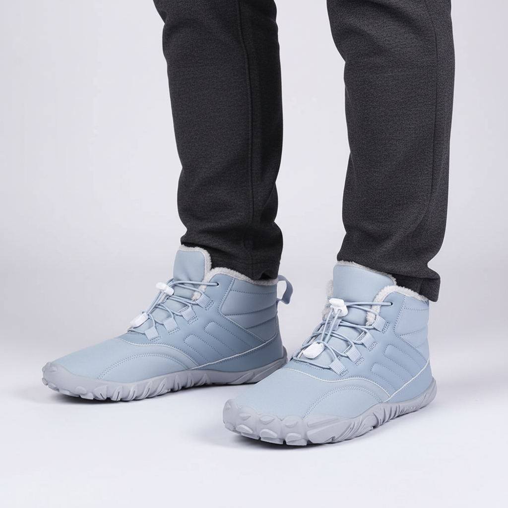 Orthopedische unisex winterlaarzen met blotevoetengevoel, waterafstotend en warm voor optimale comfort.