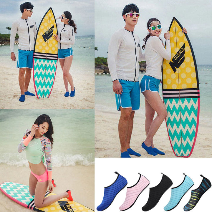 Lichtgewicht unisex aquaschoenen, ideaal voor zwemmen, strandwandelingen en wateractiviteiten.