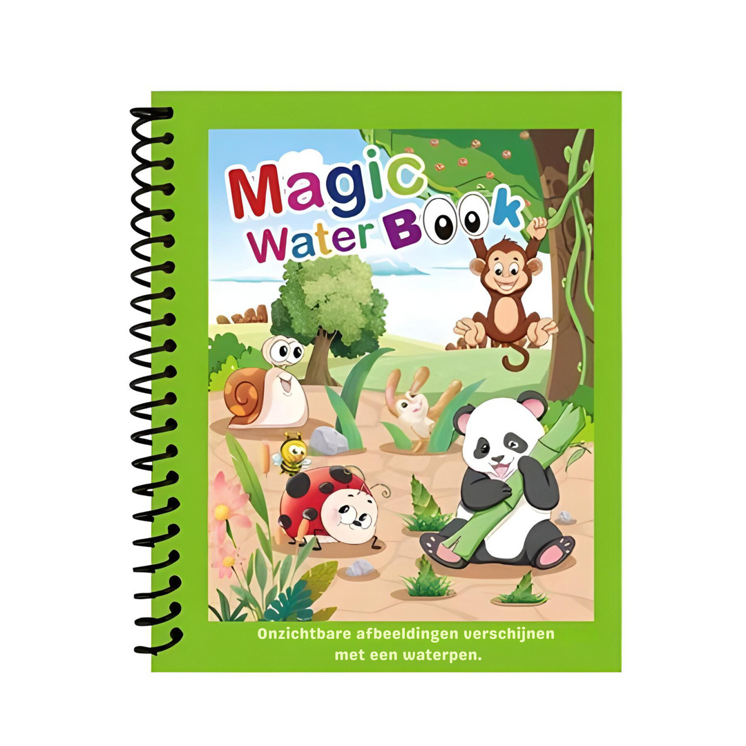 Set van 4 kinder waterkleurboeken voor magisch en knoeivrij tekenplezier, stimuleert creativiteit.