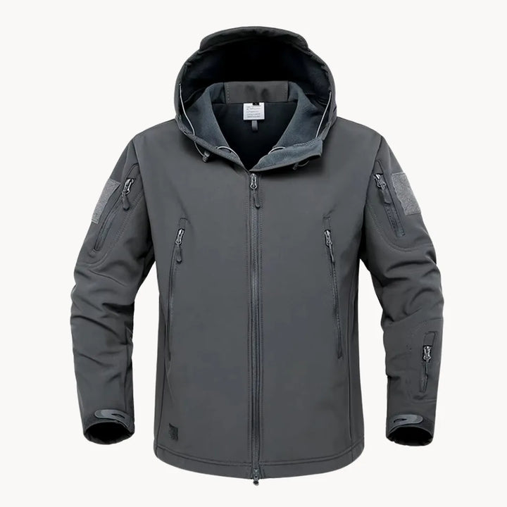Deze veelzijdige heren waterdichte softshell jas met capuchon is ideaal voor elk weer.