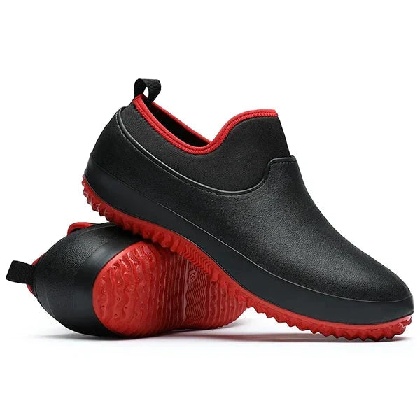 Heren waterdichte instap werkschoenen, perfect voor comfort en veiligheid op het werk. Duurzaam en slip-on design.