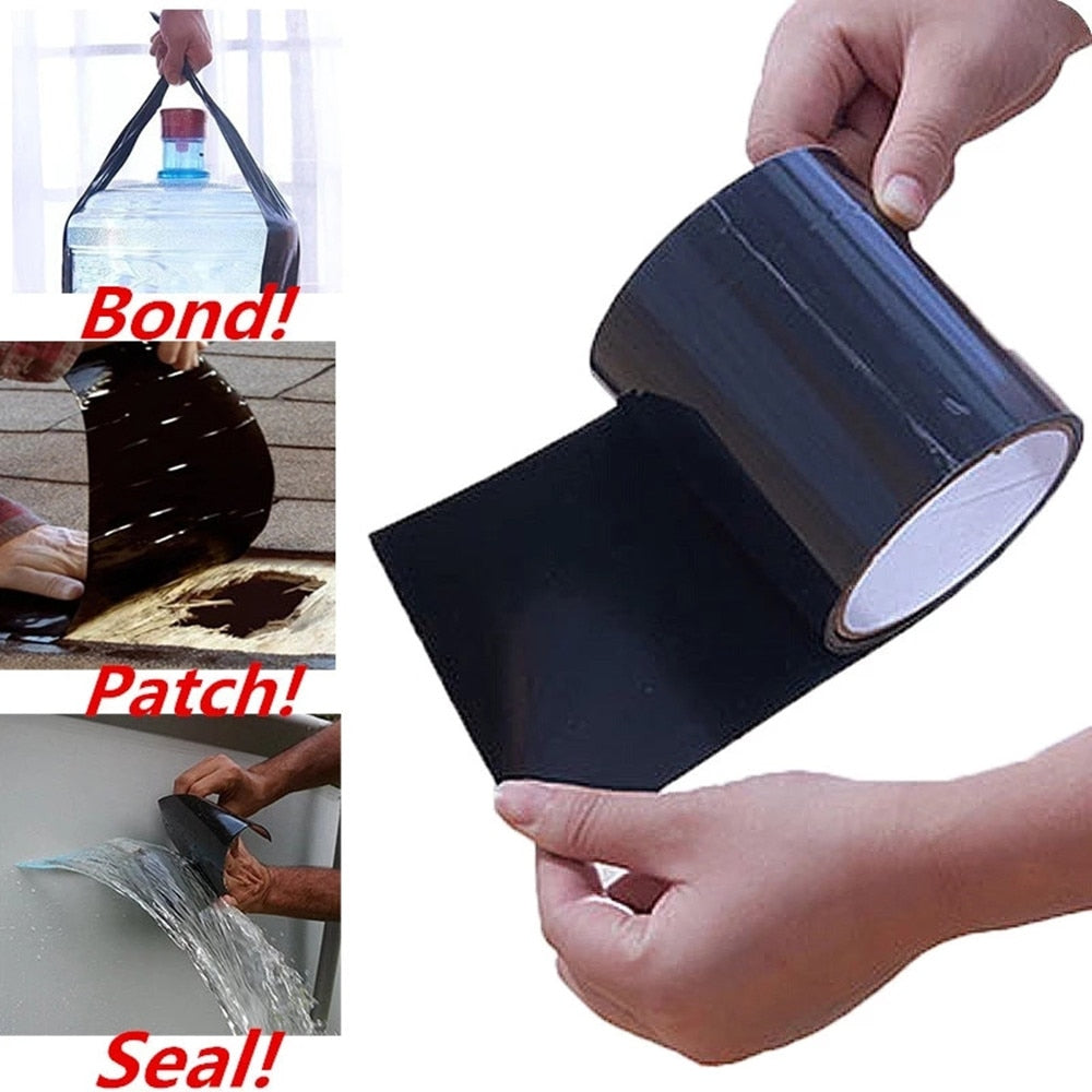Effectieve waterdichte reparatietape die snel scheuren en gaten afdicht, essentieel voor noodreparaties.