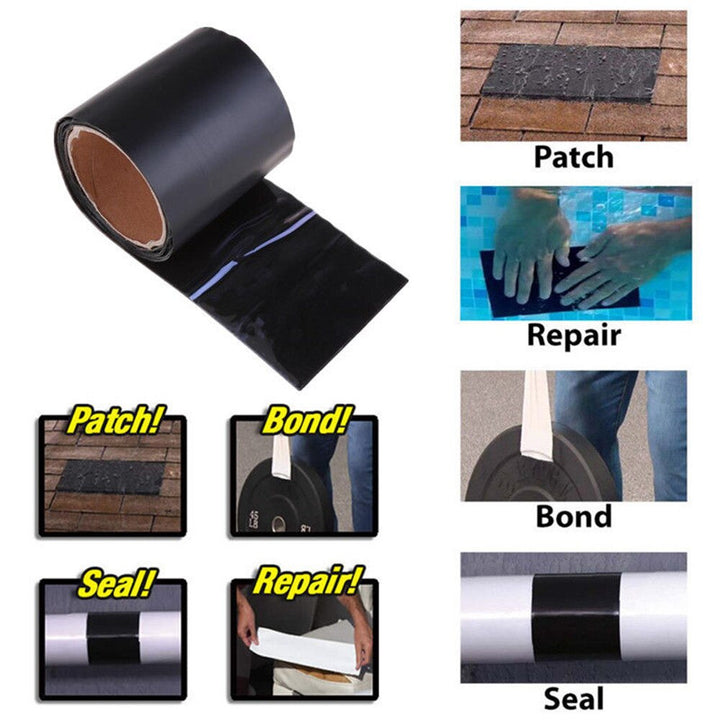 Rol universele waterdichte reparatietape, klaar voor afdichting van lekkages en scheuren in huis, tuin of outdoor.