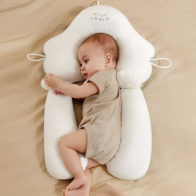 Ergonomisch baby slaapkussen voor pasgeborenen (0-12 maanden), voorkomt platte-kop en reflux.