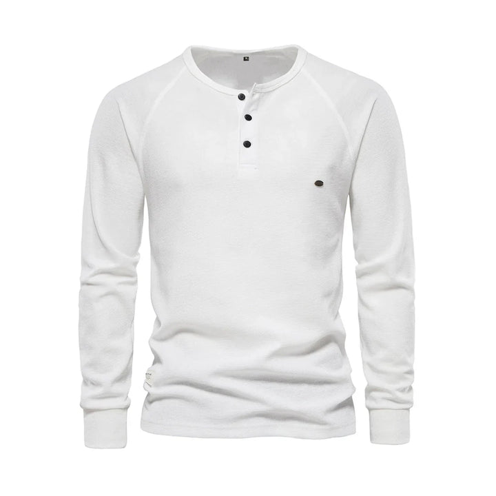 Stijlvol herenshirt met lange mouwen en ronde hals, comfortabel en modern. Een must-have voor heren.