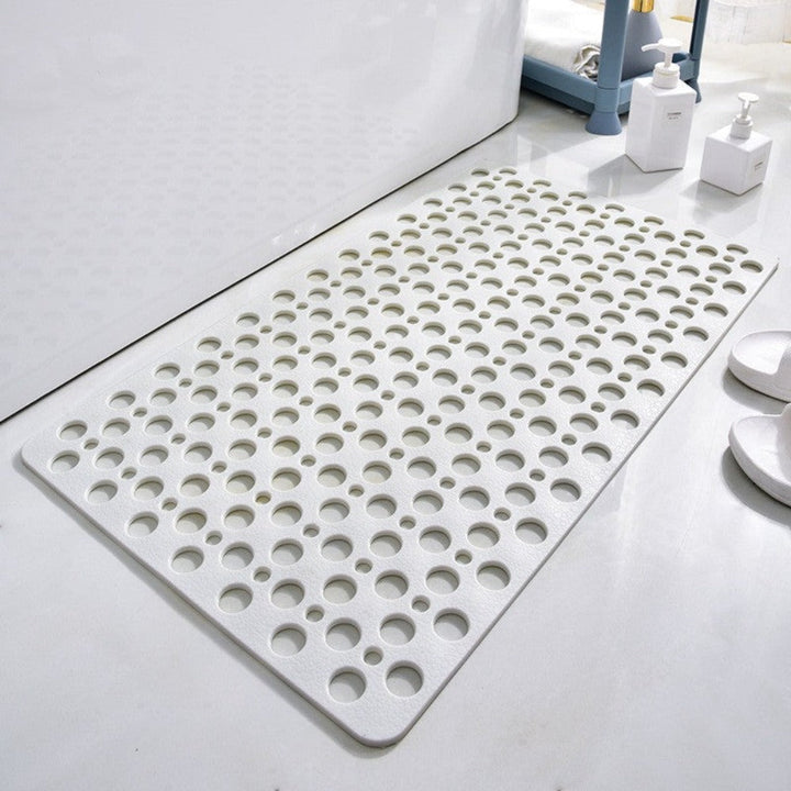 Roze antislip douchemat van PVC met sterke zuignappen, voor optimale veiligheid en grip in de douche.