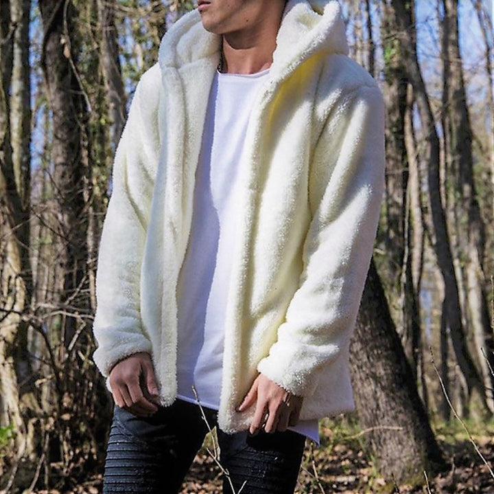 Heren hoodie sweatshirt met capuchon, warme trui voor casual kleding en herenmode.