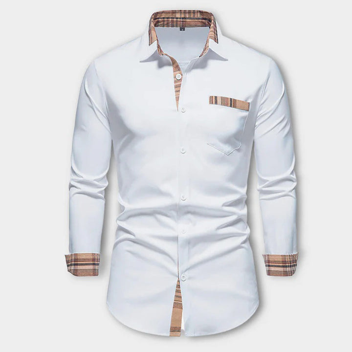 Perfect slim fit herenoverhemd voor kantoor of casual gelegenheden. Stijlvolle en formele herenmode kleding.