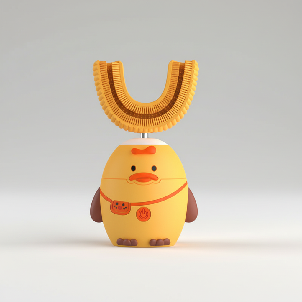 Oplaadbare elektrische kindertandenborstel. Essentieel hulpmiddel voor een gezonde mondhygiëne van kinderen.