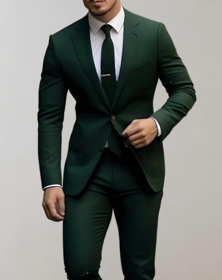 Chic herenpak met comfortabel colbert en bijpassende pantalon. Ideaal voor formele en zakelijke events.
