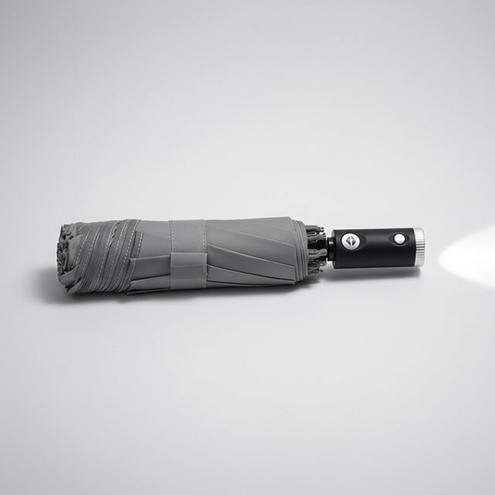 Ultieme windbestendige reisparaplu met LED voor veiligheid en droog comfort in alle weersomstandigheden.