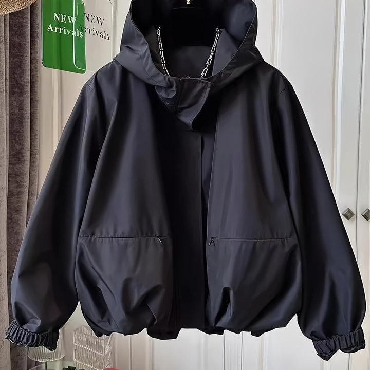 Sportief dames windjack met praktische ritszakken, lichtgewicht en geschikt voor lente & herfst.