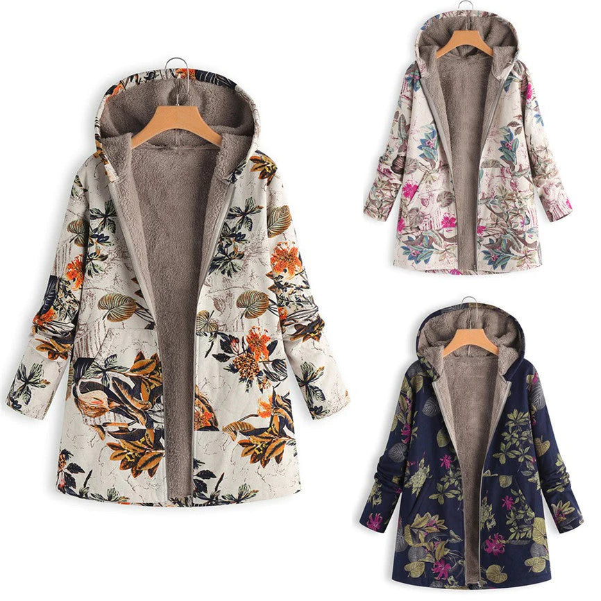Comfortabele dames vintage winterjas met warme fleece voering, perfecte bovenkleding voor stijlvolle vrouwen.