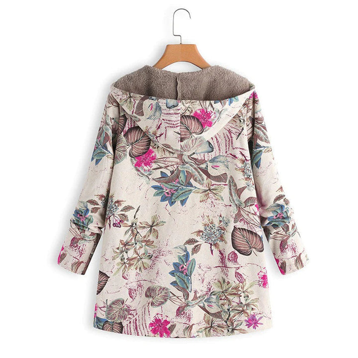 Stijlvolle dames vintage winterjas met warme fleece voering, perfect voor koude dagen. Modieuze bovenkleding.