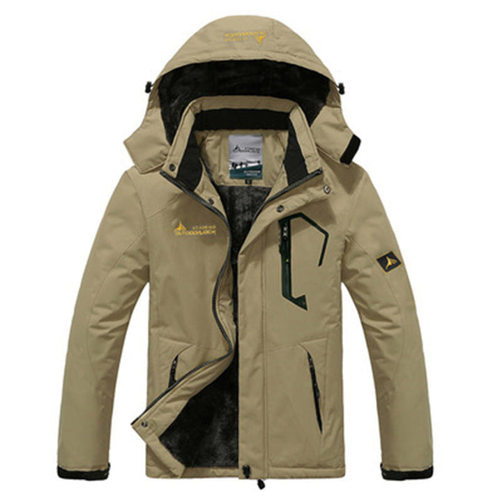 Warme, comfortabele heren winterjas, waterafstotende parka. Ideaal voor buiten in de kou, met capuchon.