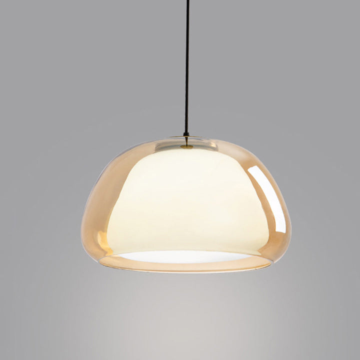 Moderne sfeerverlichting: jelly lamp met stijlvolle glazen kap voor woonkamer of slaapkamer.