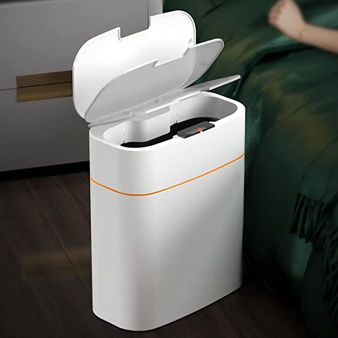 Automatische sensor prullenbak 13L. Reageert op beweging voor hygiënisch en handsfree afval weggooien in huis.