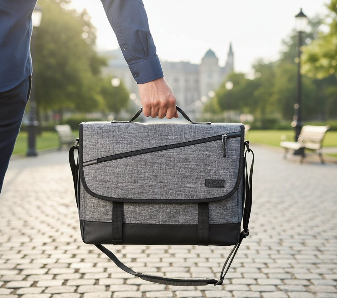 Unisex waterdichte laptoptas MobilBag voor veilige opslag van laptop & documenten, ideaal voor onderweg.