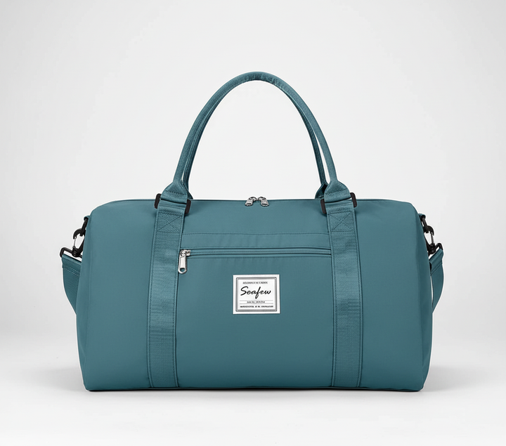 Praktische schoudertas, waterdicht en lichtgewicht, perfect als handbagage of gymtas.