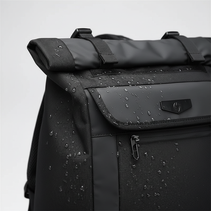Waterdichte 50L laptoprugzak voor mannen, ideaal voor reizen en dagelijks gebruik, biedt veel ruimte.