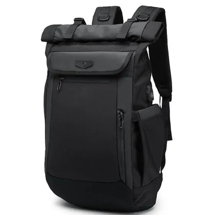 Robuuste 50L heren rugzak, waterdicht en ergonomisch ontworpen voor lange outdoor tochten.