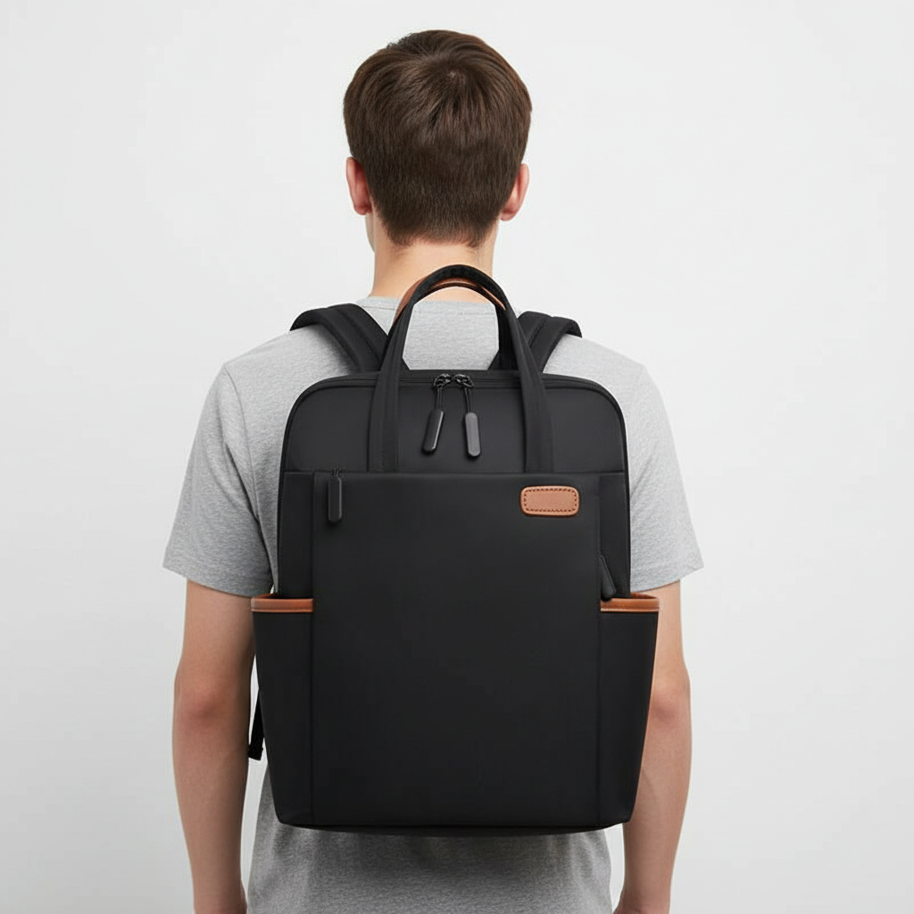 Moderne stedelijke anti-diefstal rugzak met verborgen ritssluiting voor extra veiligheid. Waterdicht en ruim voor je laptop.