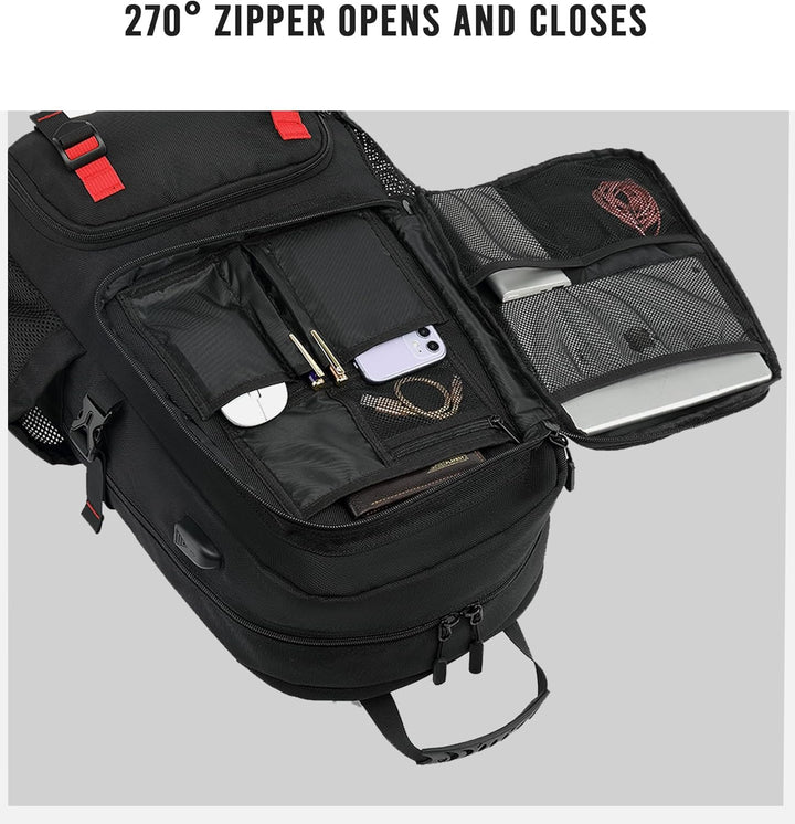 Comfortabele TravelMax 60L waterdichte outdoor rugzak beschermt je spullen tijdens elke reis of wandeling.