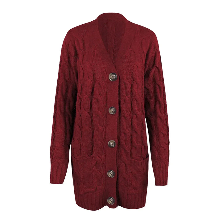 Gebreid damesvest van zacht polyester met stijlvolle v-hals; perfecte aanvulling op elke casual outfit.