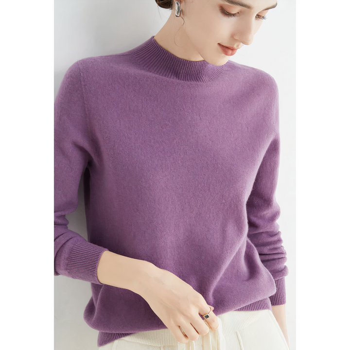 Ultiem zachte dames kasjmier trui Evelina. Luxe gebreide trui, comfortabel en duurzaam voor de winter.