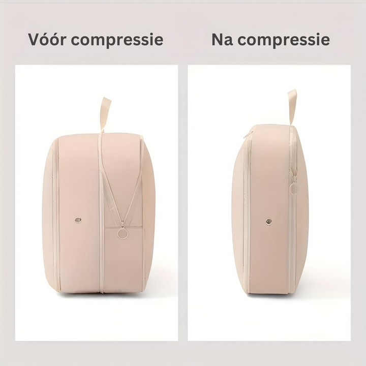 Vocht- en stofvrije compressie opbergtas; beschermt kleding en beddengoed tegen vuil en nare luchtjes.