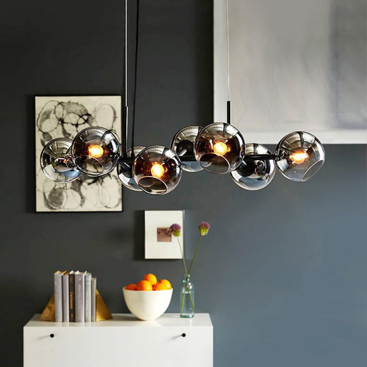 Design LED lamp in minimalistische stijl; perfect als moderne kroonluchter voor woonkamer.