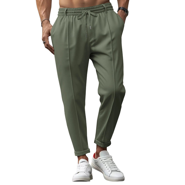 Chique zakelijke herenbroek in slim fit, grijs, comfortabel en perfect voor professionele uitstraling.